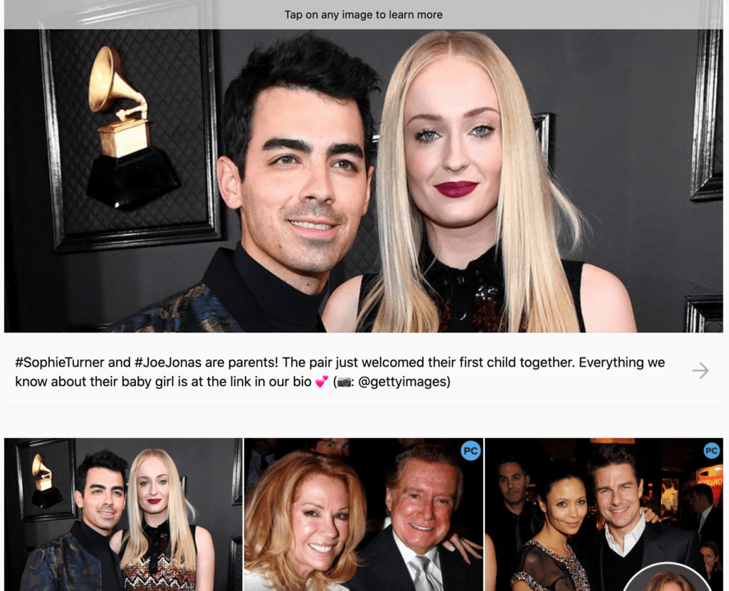 Voici ce à quoi ressemble l'utilisation de Link.In Bio de Later.